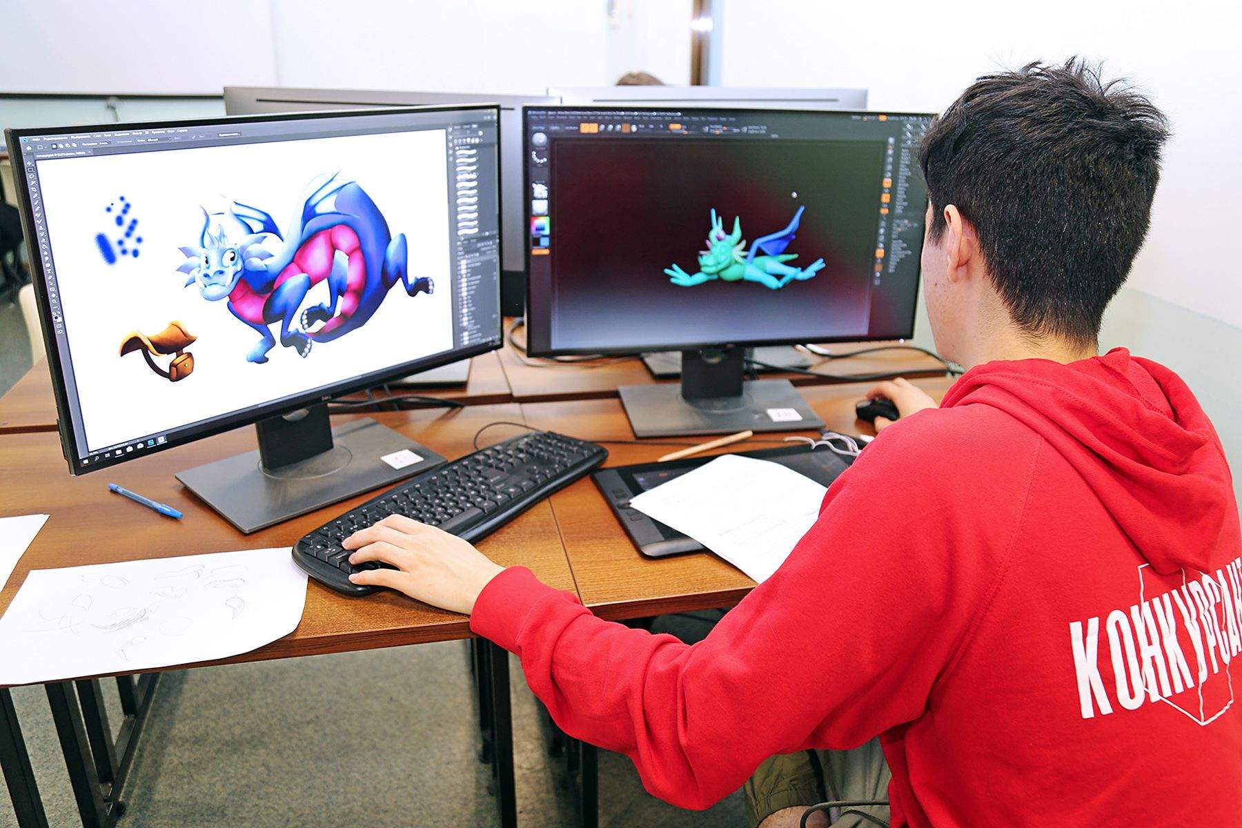 Создатели драконов: компетенция «3D моделирование для компьютерных игр» чемпионата «Молодые профессионалы» во ВГУЭС