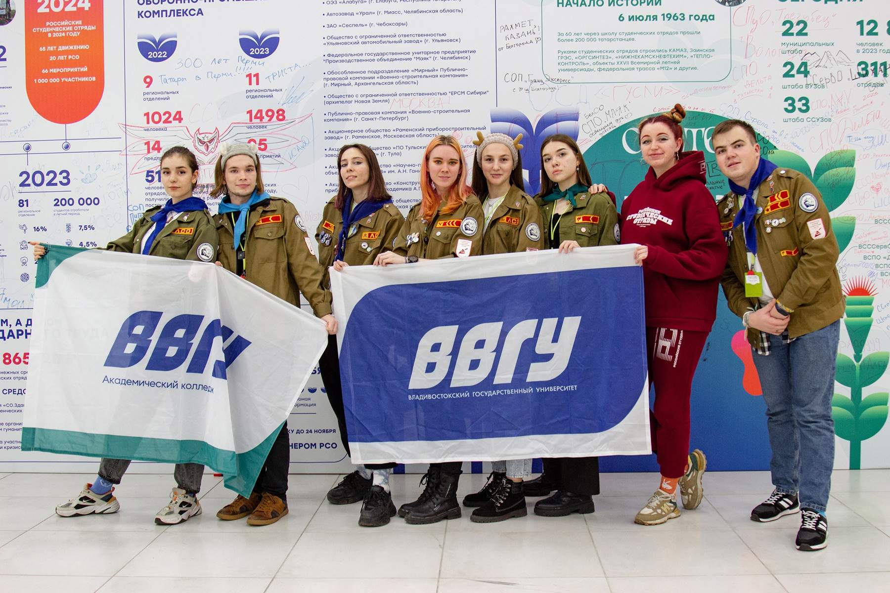 Штаб студенческих отрядов ВВГУ побывал на Всероссийском слёте студенческих отрядов в Казани