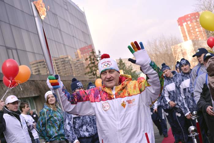 Огонь XXII Олимпийских Зимних игр 2014 года в г. Сочи побывал во ВГУЭС дважды
