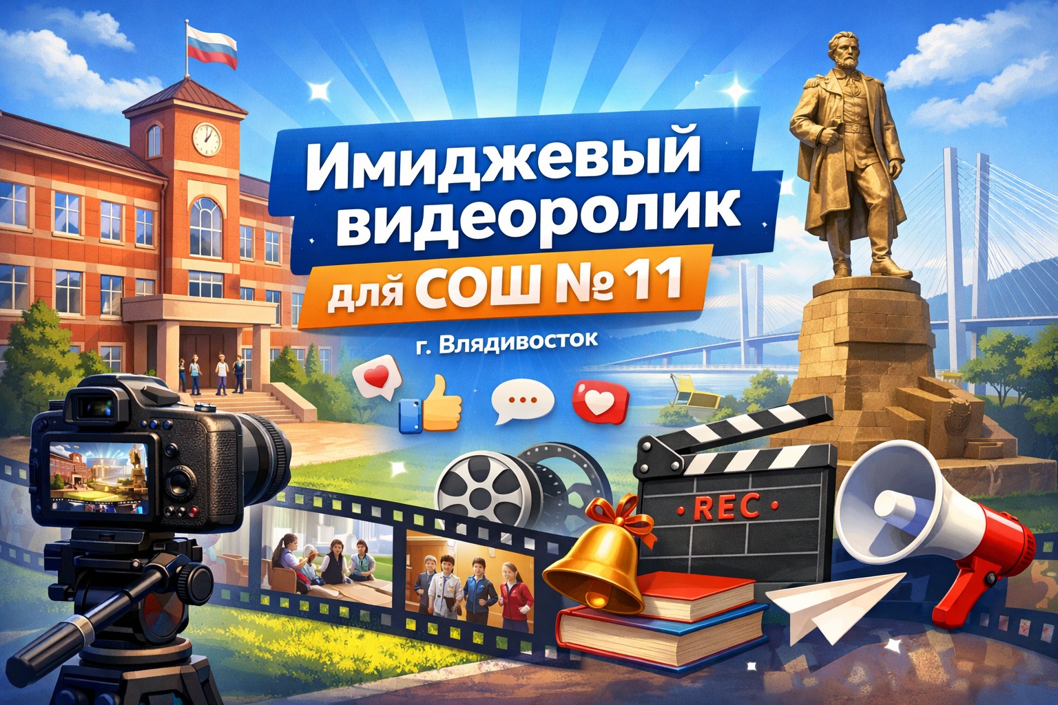 Создание имиджевого видеоролика для МБОУ 
